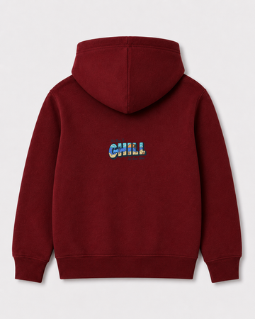 Red hoodie back 166
