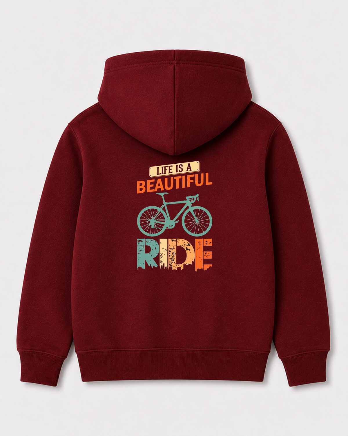 Red hoodie back 173
