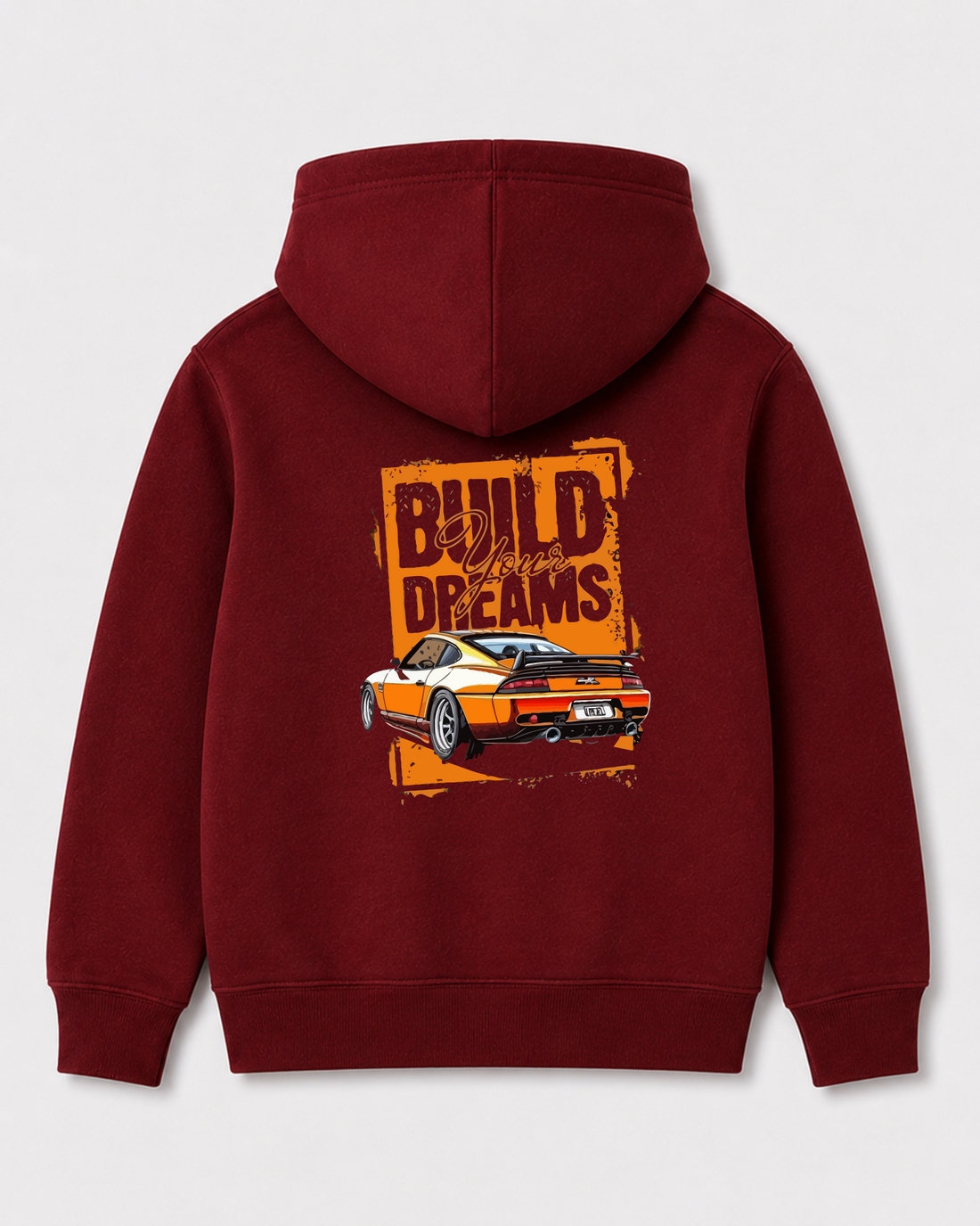 Red hoodie back 179