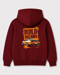 Red hoodie back 179