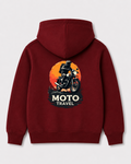 Red hoodie back 180