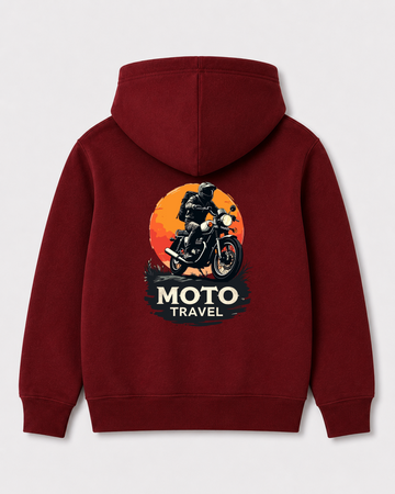 Red hoodie back 180