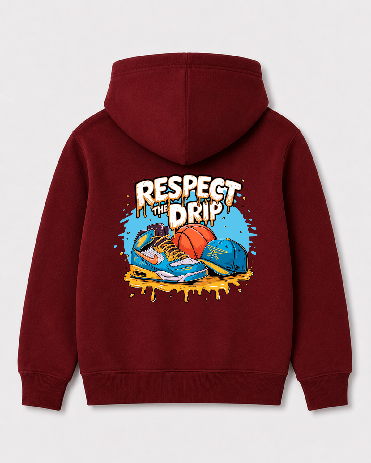 Red hoodie back 183