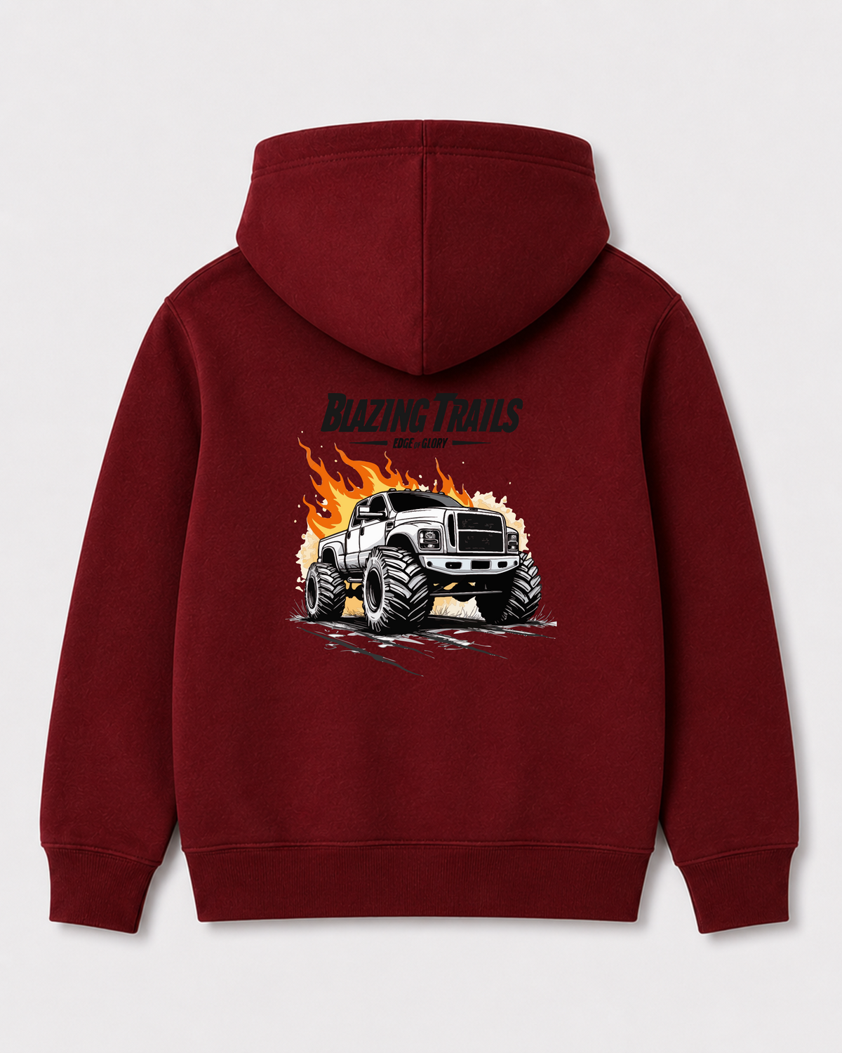 Red hoodie back 187