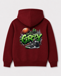 Red hoodie back 195