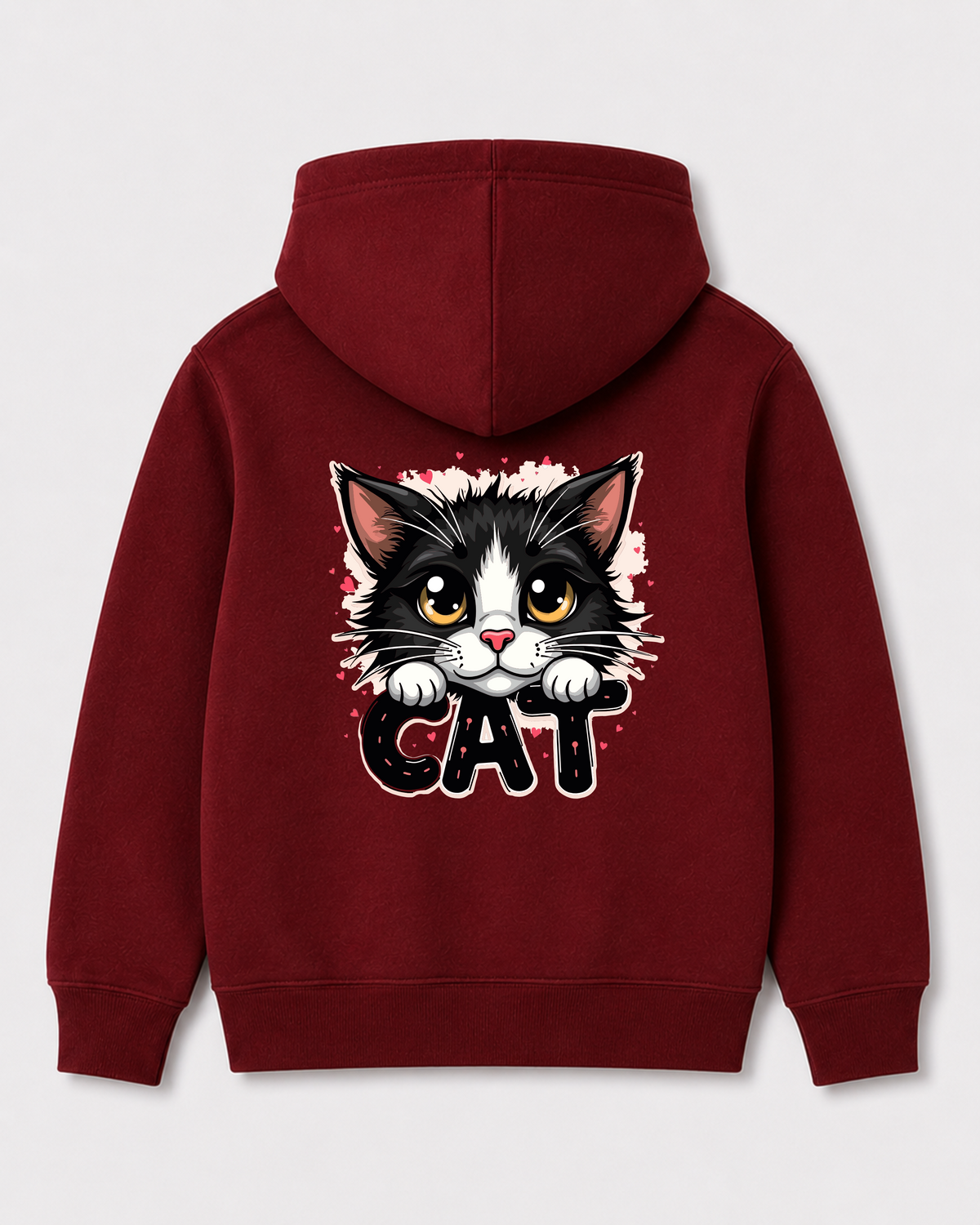 Red hoodie back 202