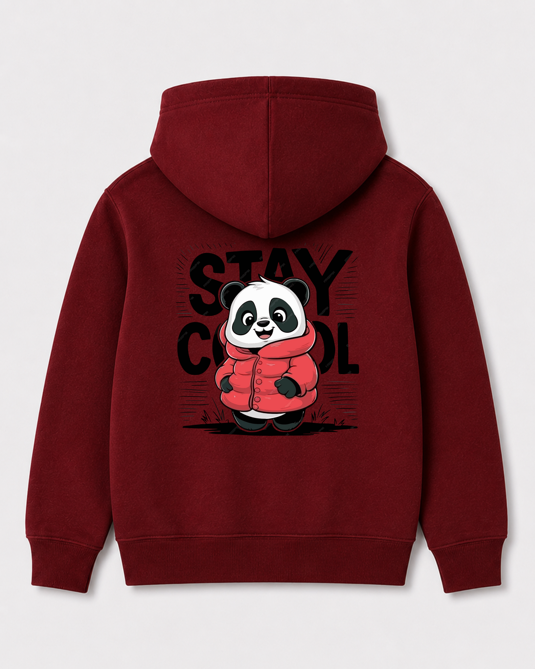 Red hoodie back 203