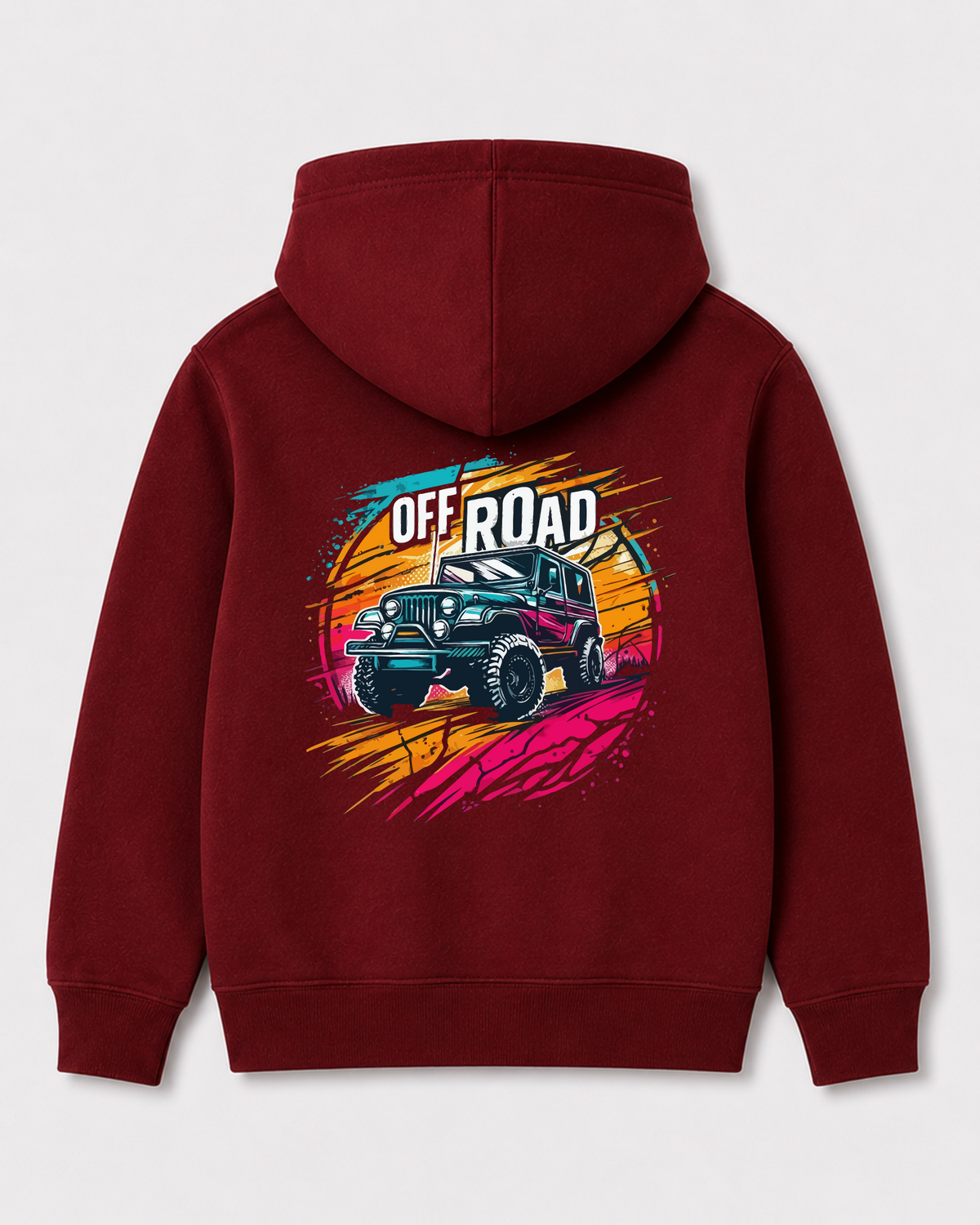Red hoodie back 206