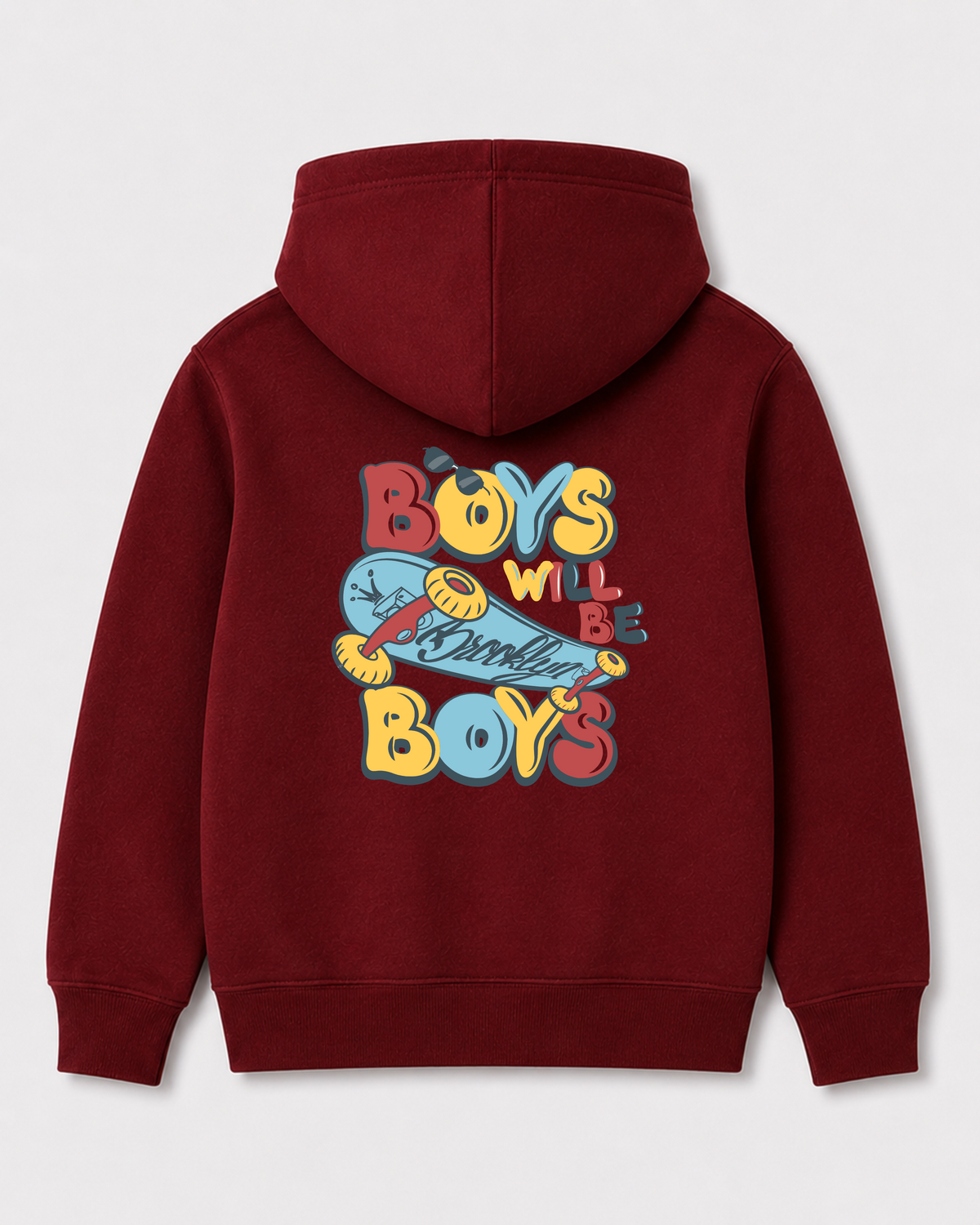 Red hoodie back 208