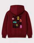 Red hoodie back 3003