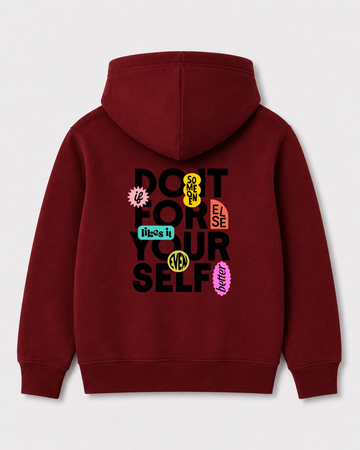 Red hoodie back 3003