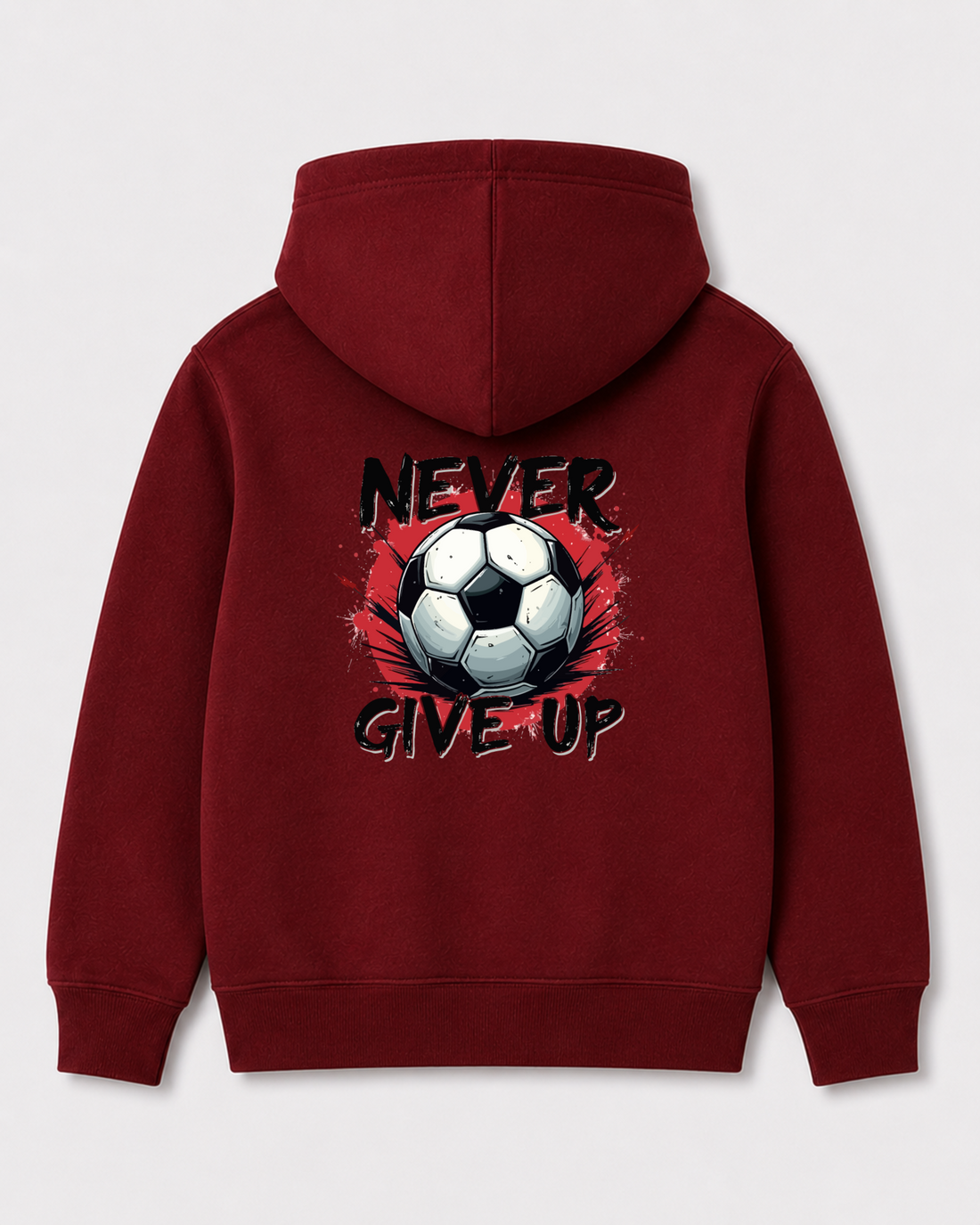 Red hoodie back 3004