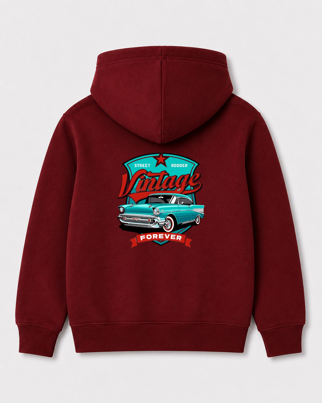 Red hoodie back 3006