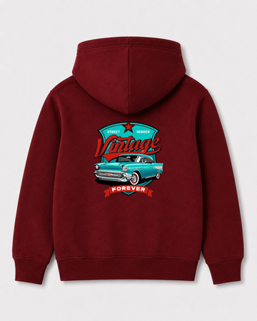 Red hoodie back 3006