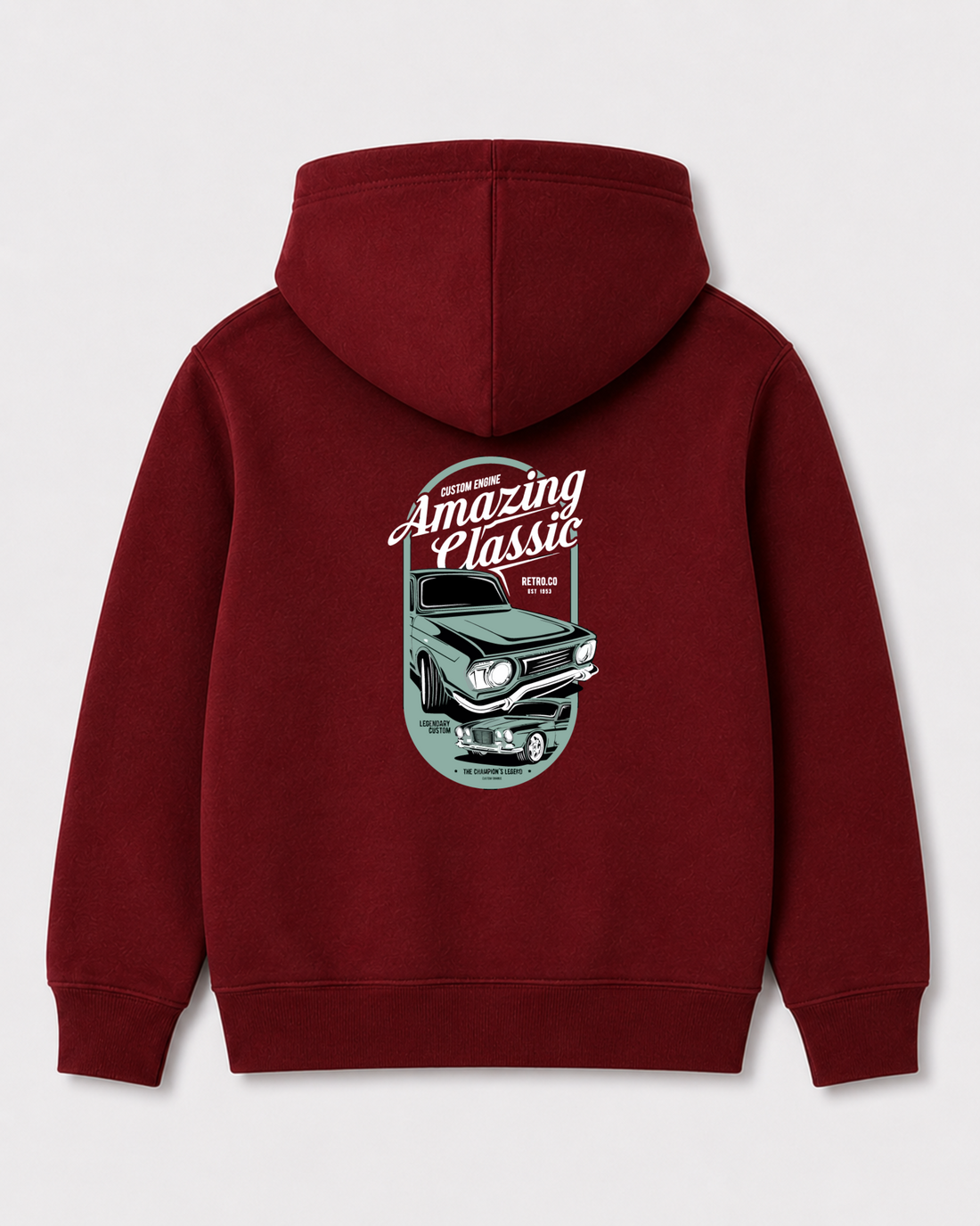 Red hoodie back 3013