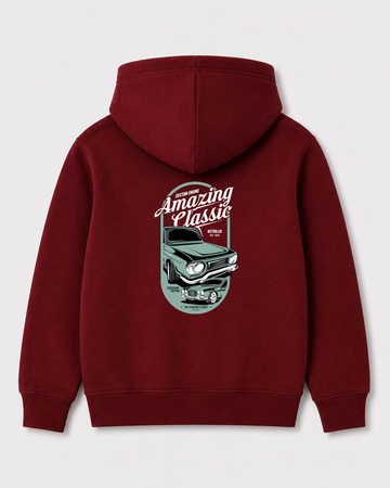 Red hoodie back 3013