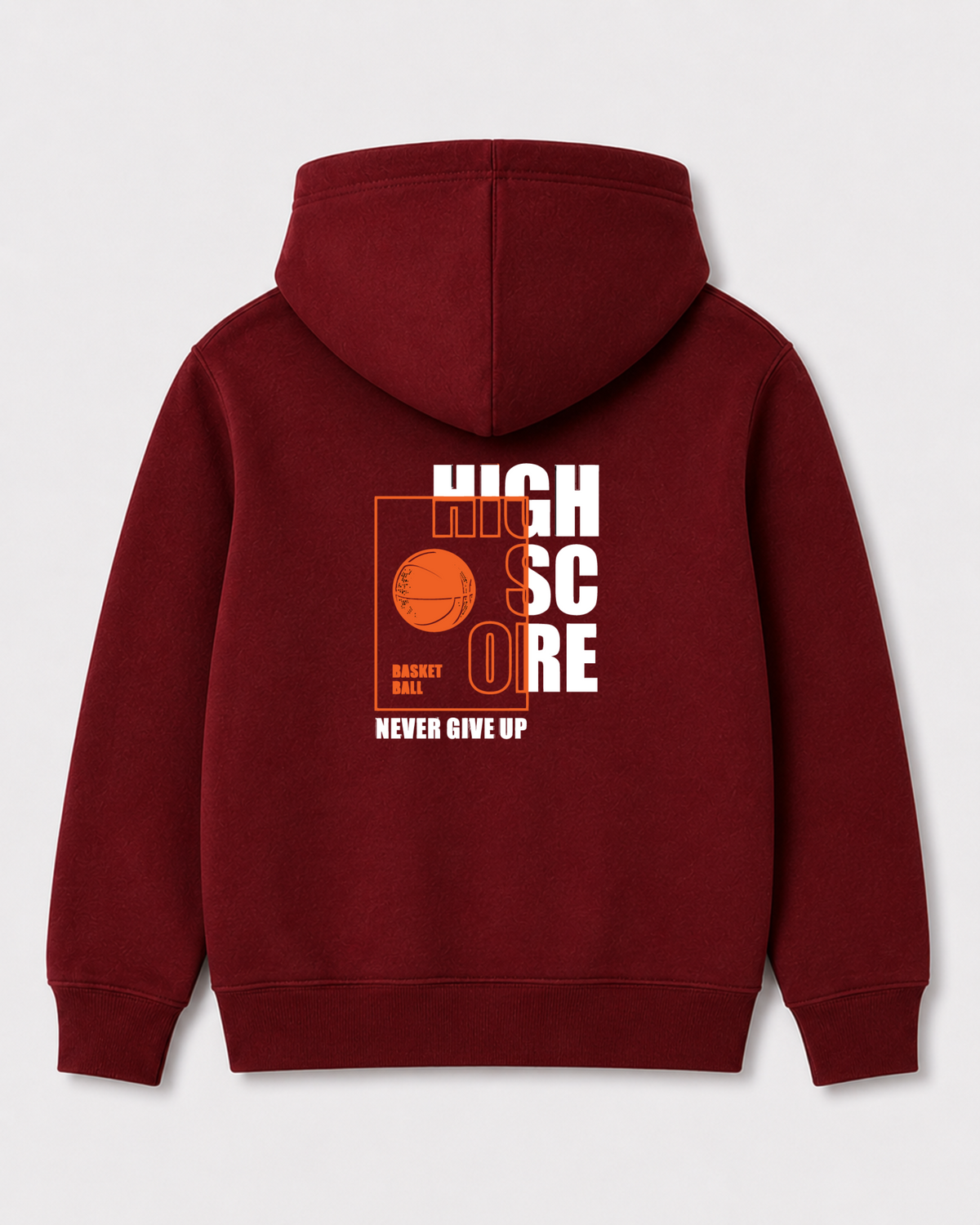 Red hoodie back 3014