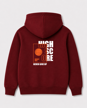 Red hoodie back 3014