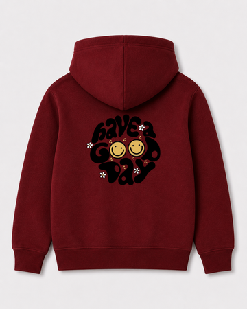 Red hoodie back 3021