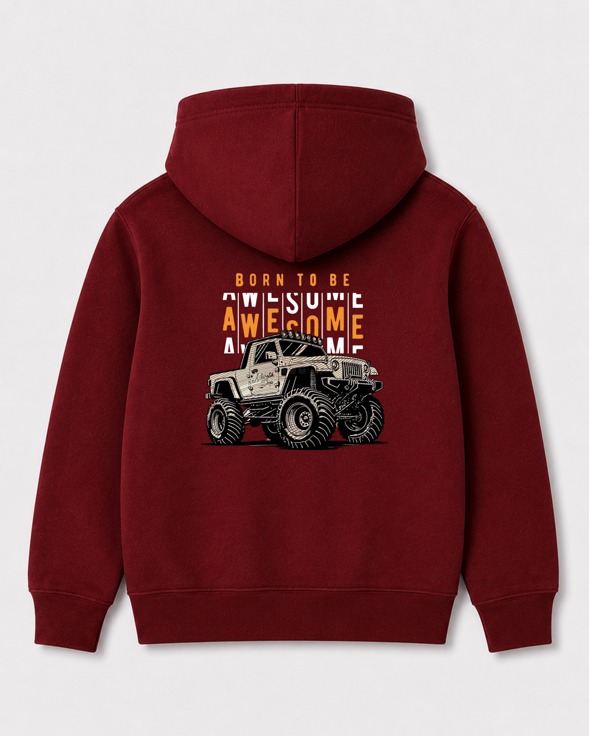 Red hoodie back 3047