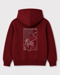 Red hoodie back 3059