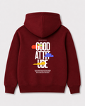 Red hoodie back 3071
