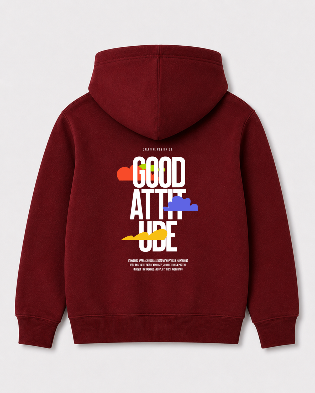 Red hoodie back 3071