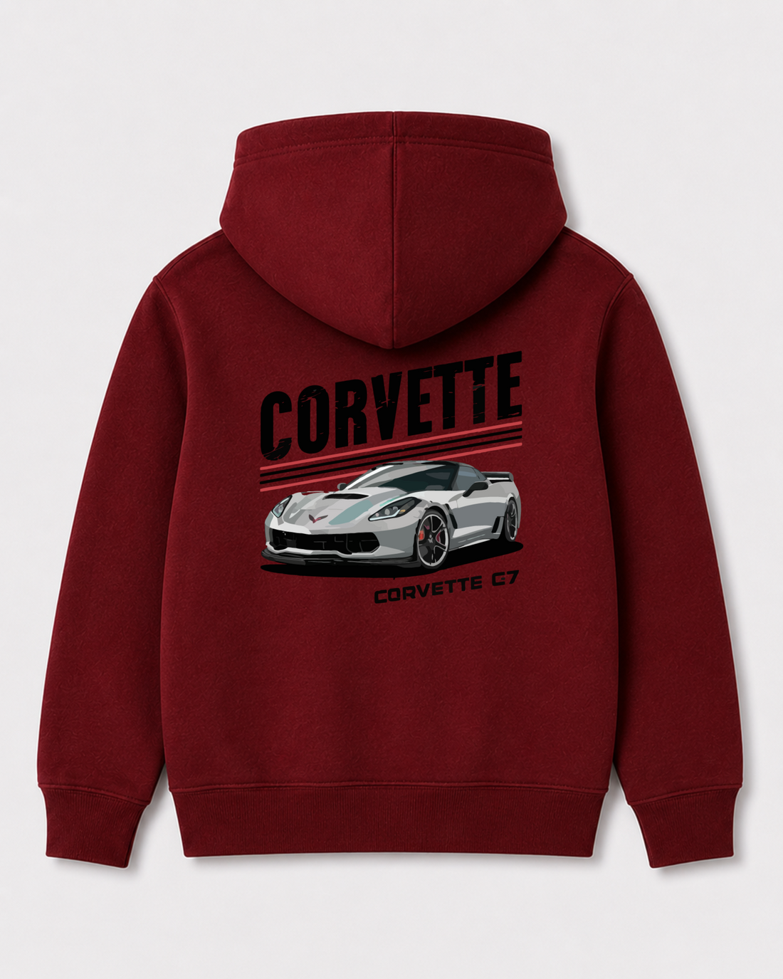 Red hoodie back 3075