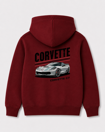 Red hoodie back 3075