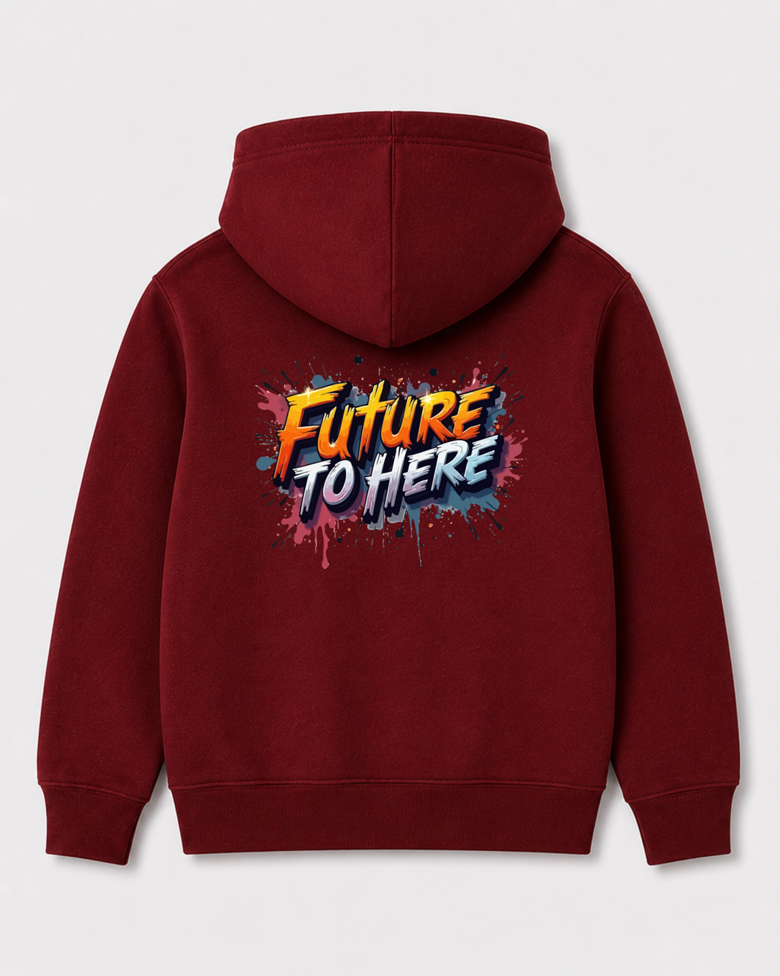 Red hoodie back 3094