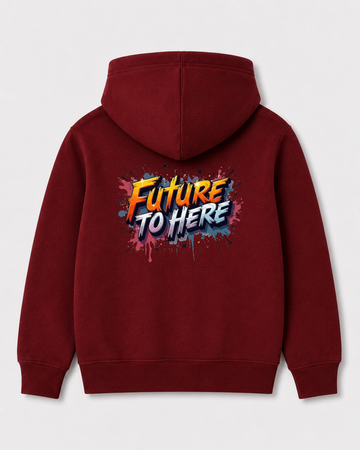 Red hoodie back 3094