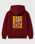 Red hoodie back 3099