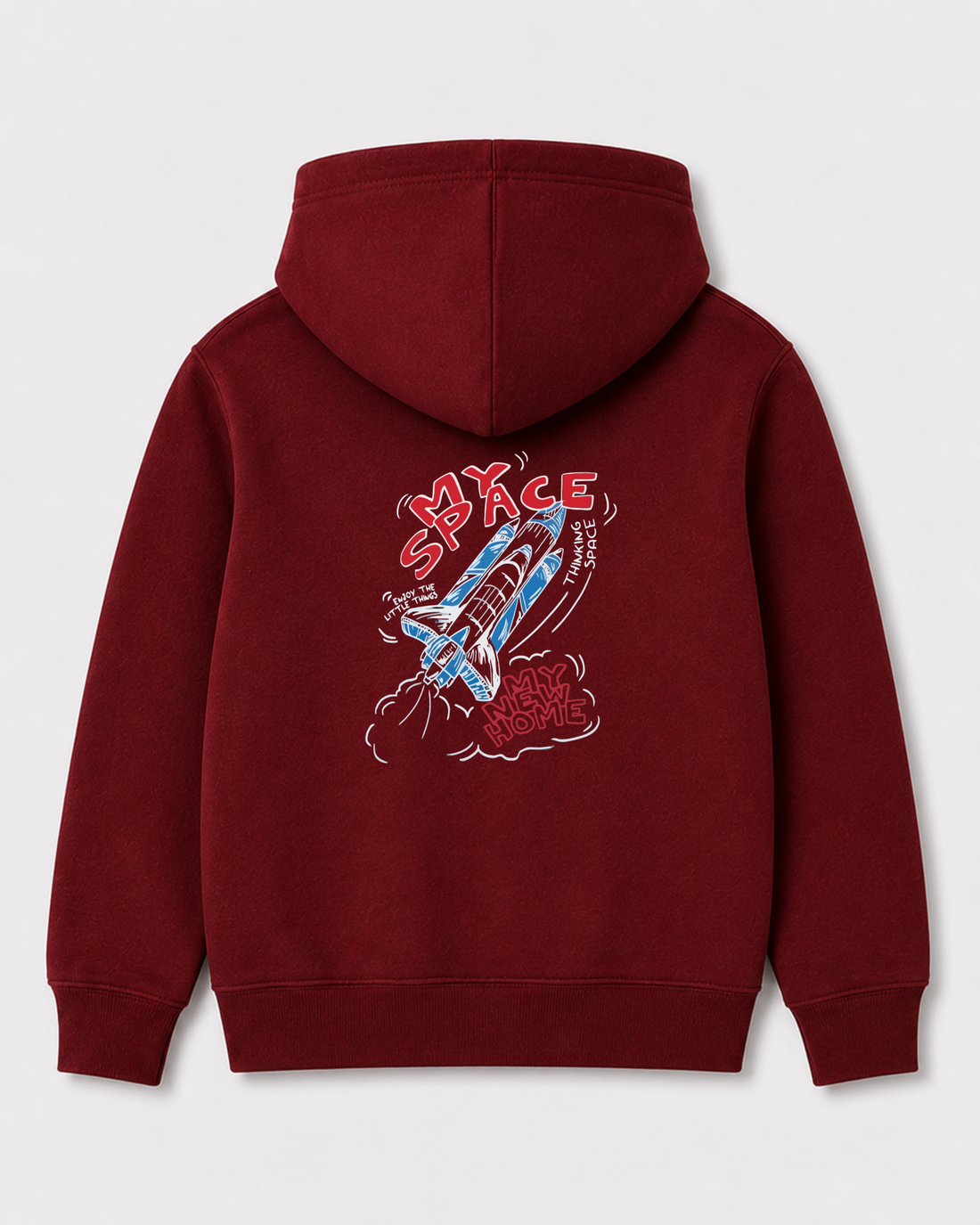 Red hoodie back 3104