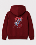 Red hoodie back 3104