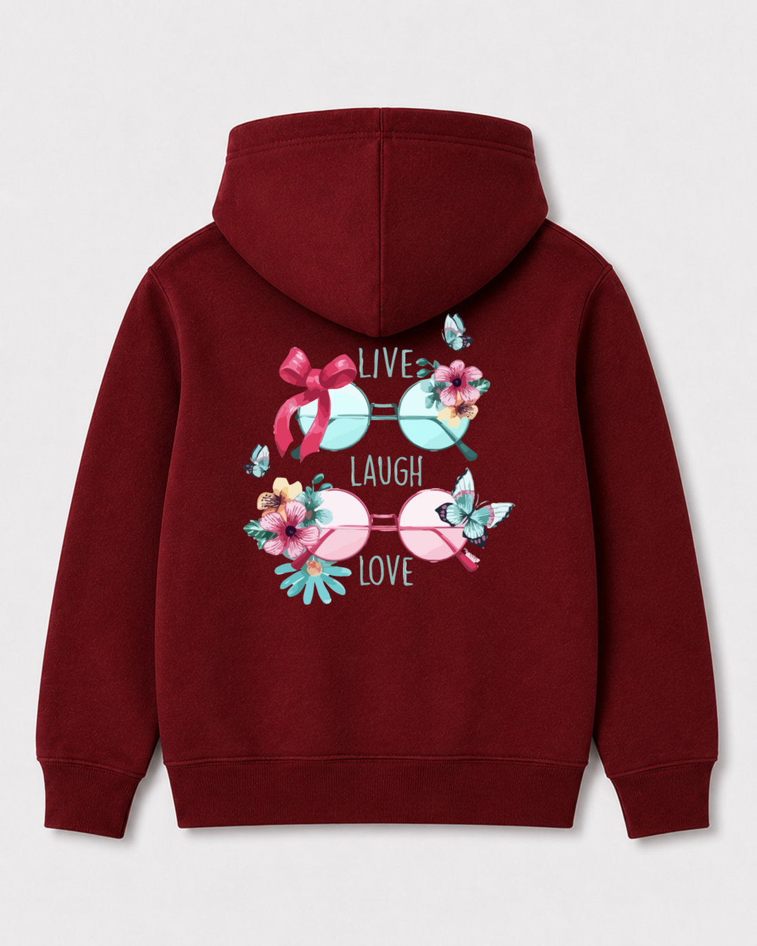 Red hoodie back 3106