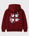 Red hoodie back 3106