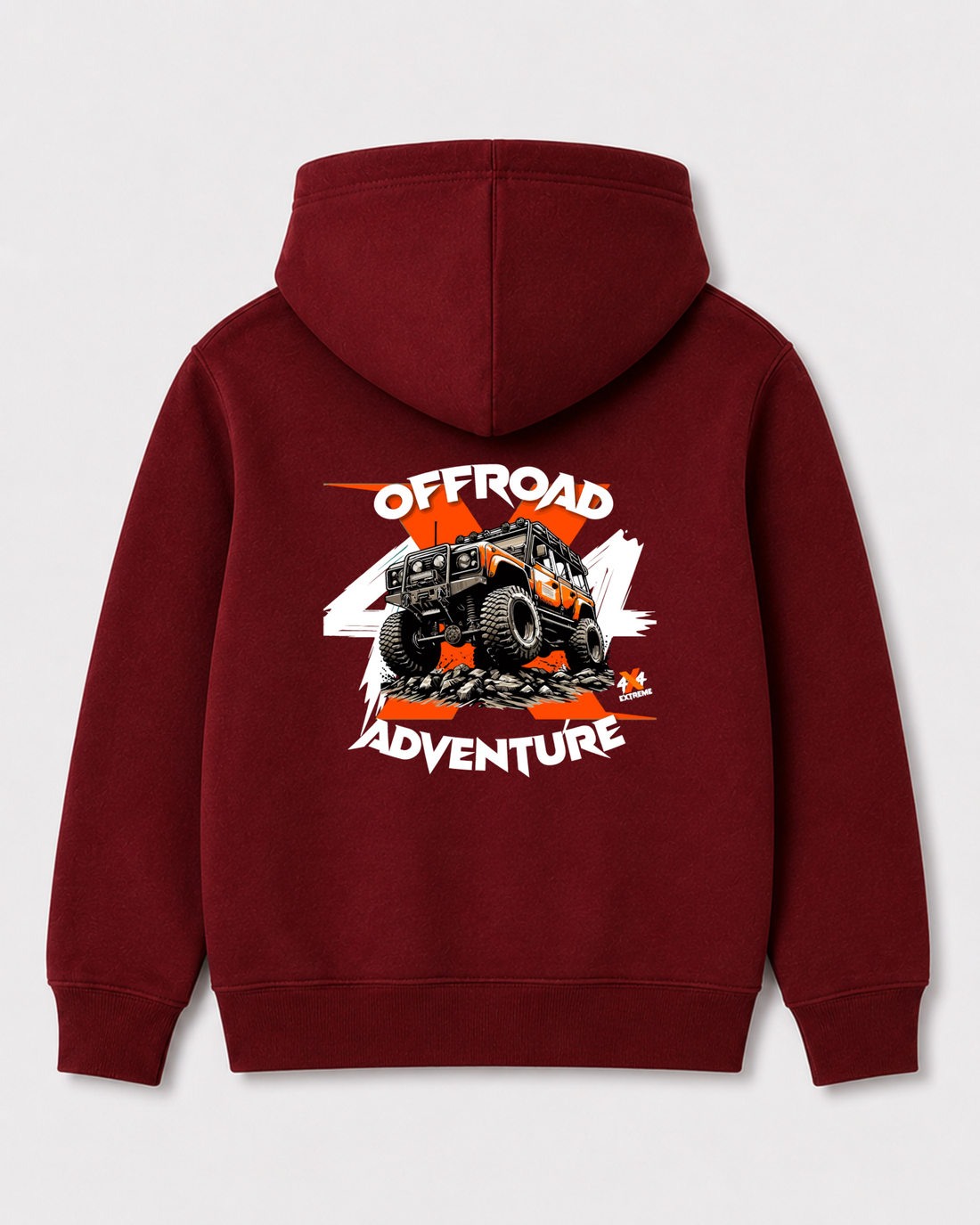 Red hoodie back 3111