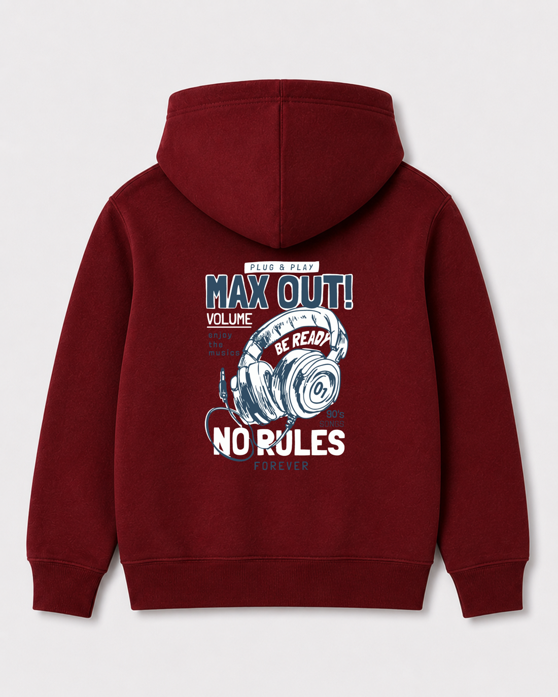 Red hoodie back 3114