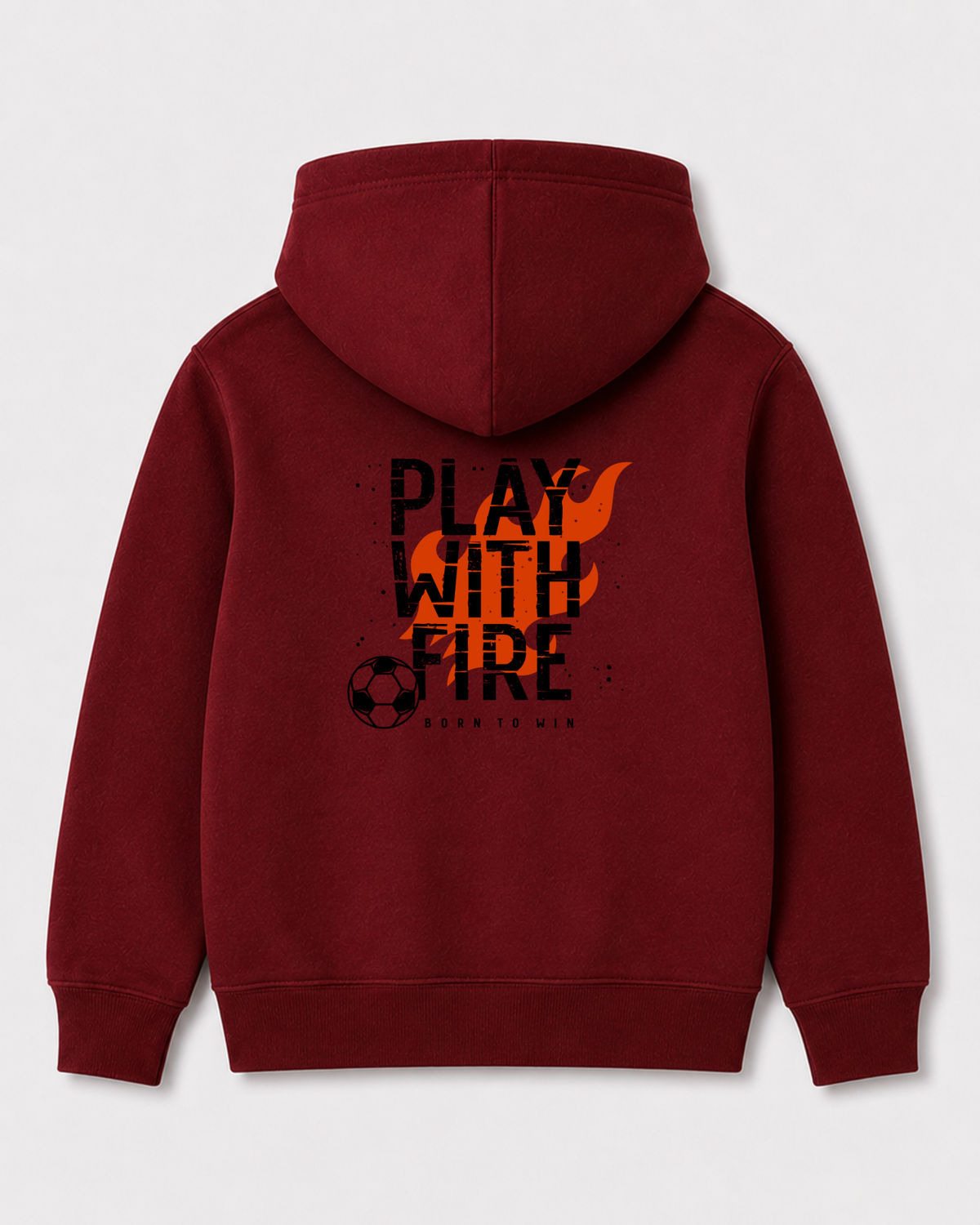 Red hoodie back 3118