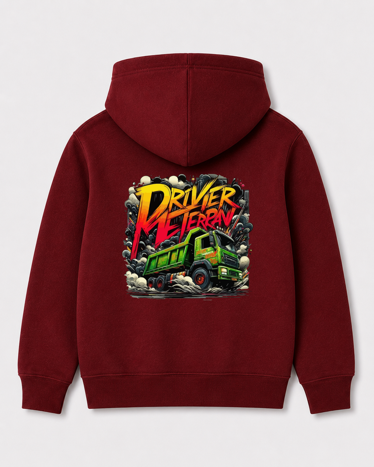 Red hoodie back 3134