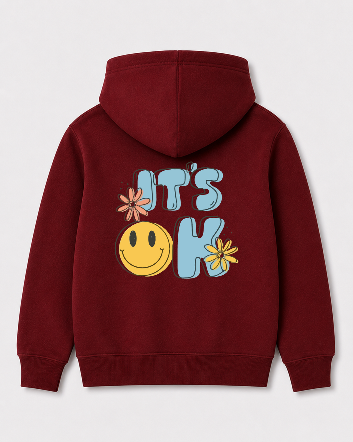 Red hoodie back 3143