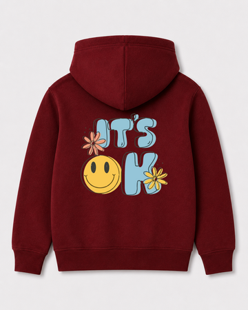 Red hoodie back 3143