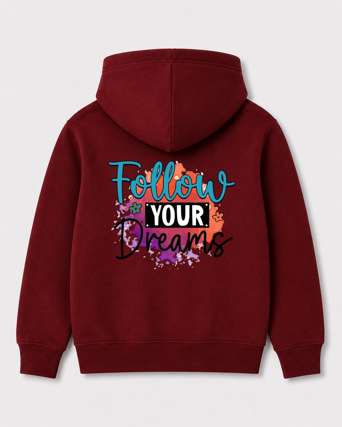 Red hoodie back 3163