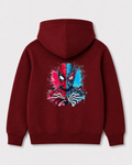 Red hoodie back 3165