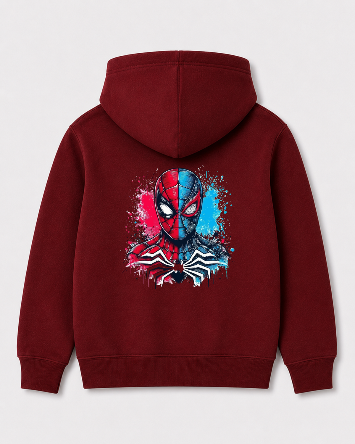 Red hoodie back 3165