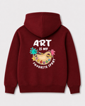 Red hoodie back 3179