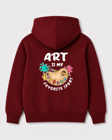 Red hoodie back 3179