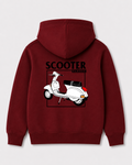 Red hoodie back 3193