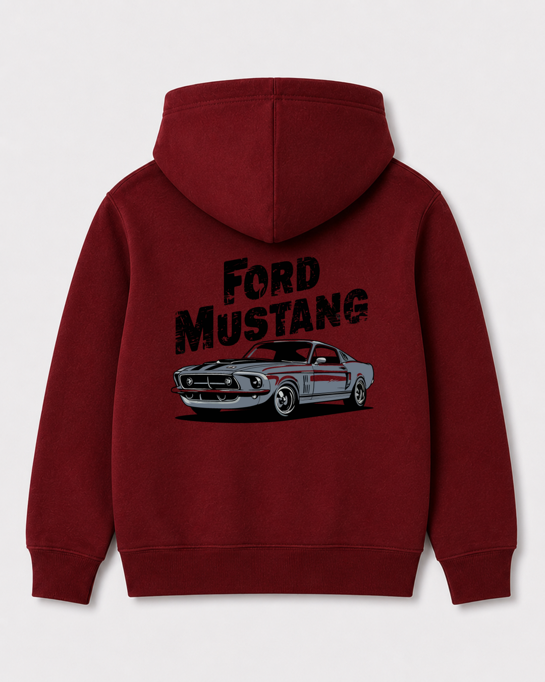 Red hoodie back 3194