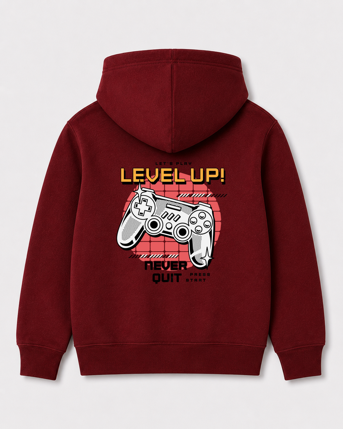 Red hoodie back 3209